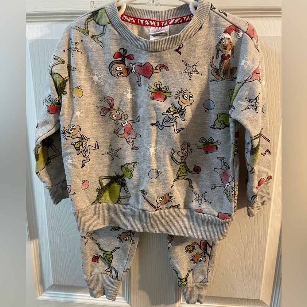 The Grinch Sweatsuit Toddler 3T sweatpants sweatshirt